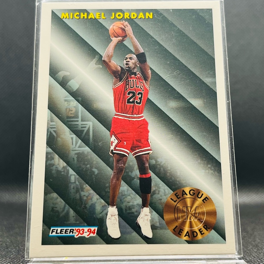 Michael Jordan Fleer 93-94 League Leader Card
